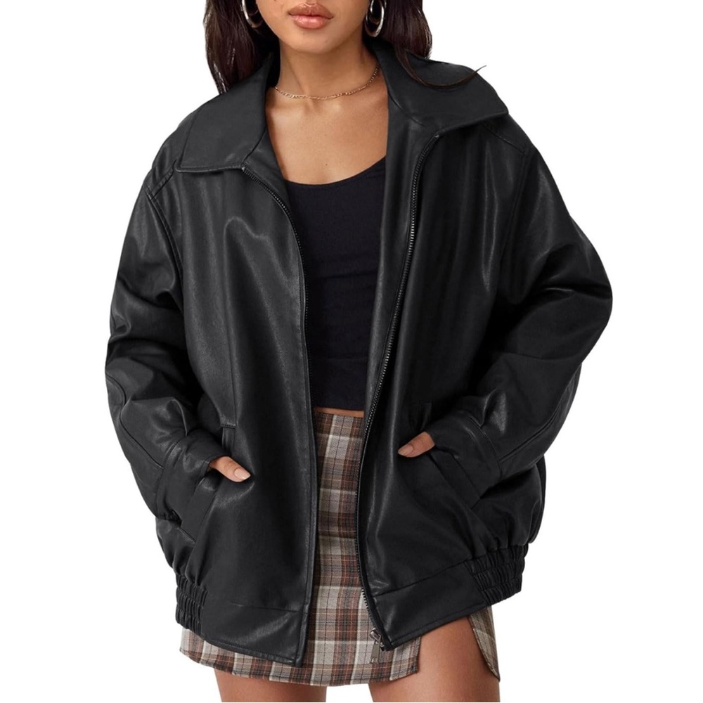 Women's Black Leather Jacket